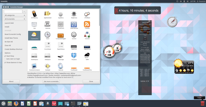 Screenlets - Add Widgets to Ubuntu Desktop
