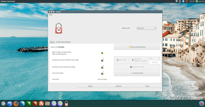 Timekpr Parental Control App for Linux
