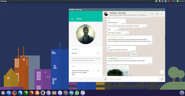 WhatsApp Desktop Client for Linux