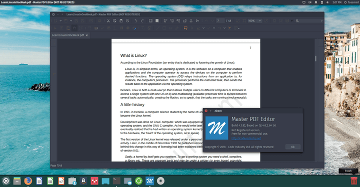 Master PDF Editor for Linux