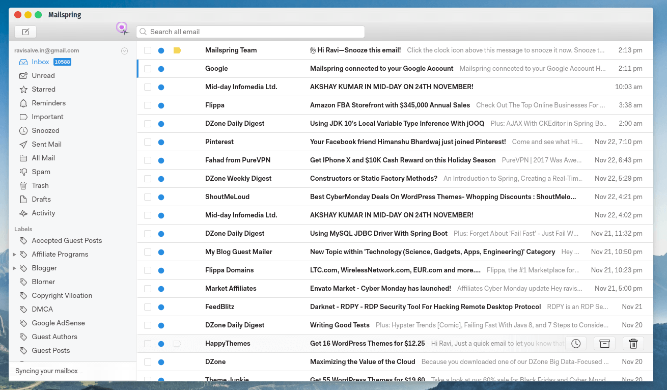 Mailspring Desktop Email Client