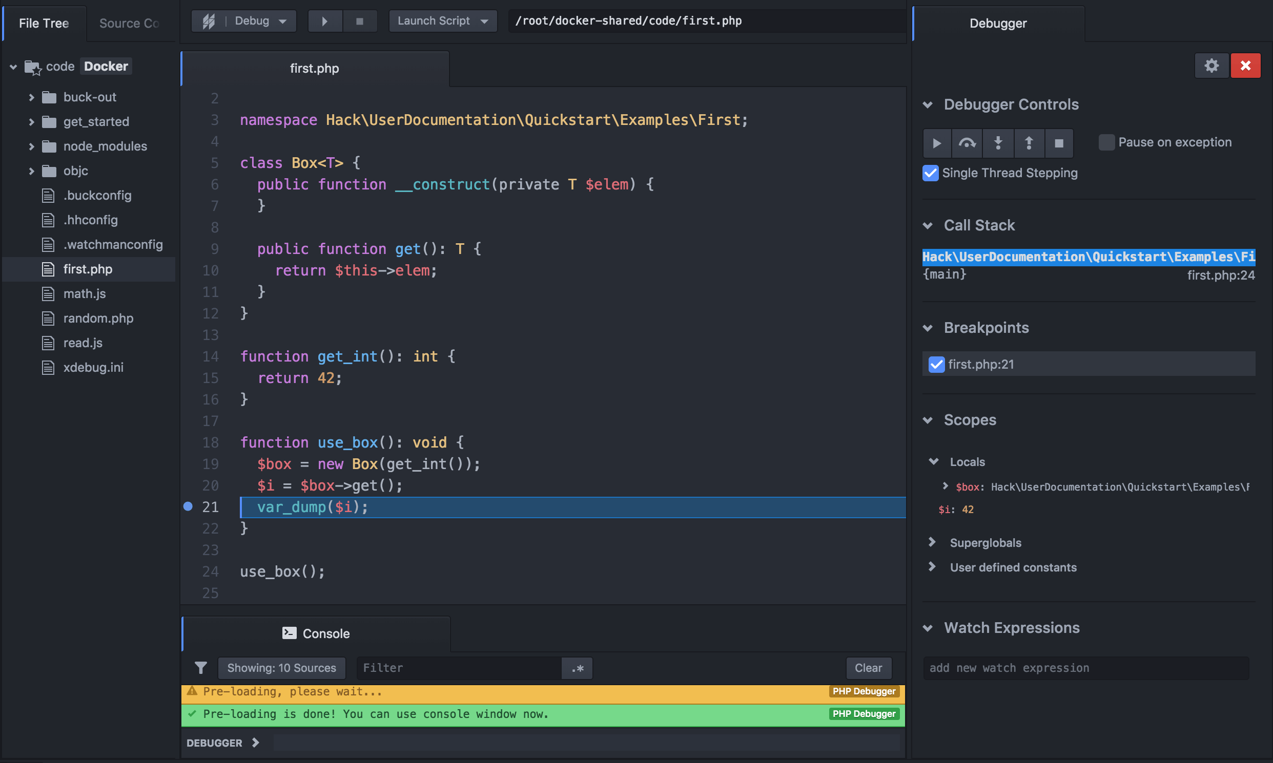 Nuclide Built-in Debugging