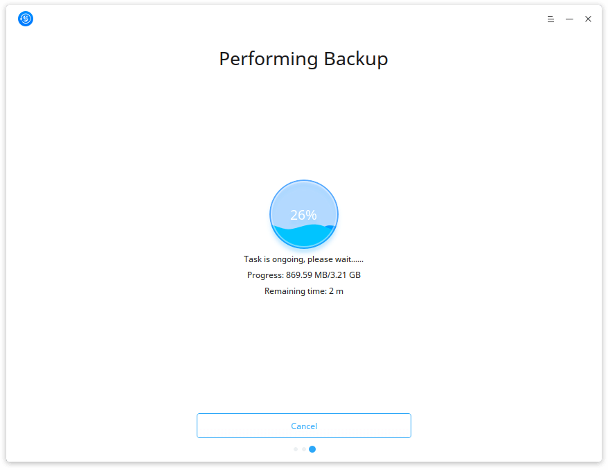 Deepin Clone Performing Backup