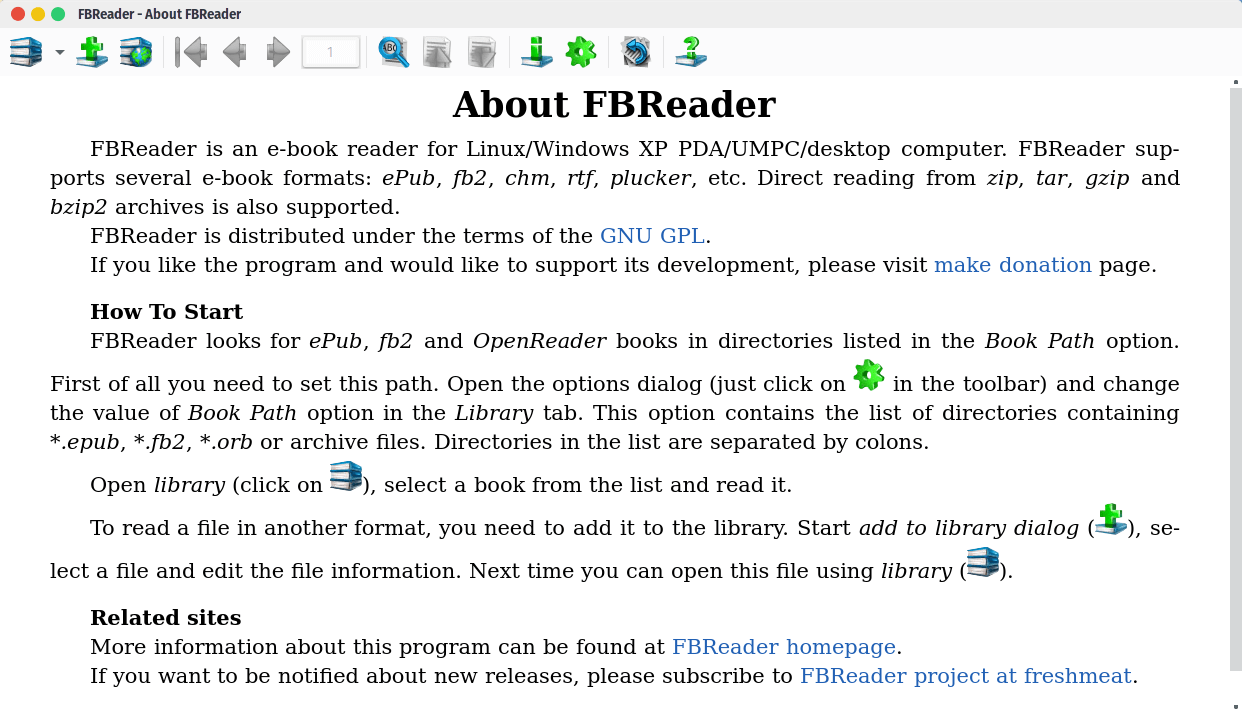 FBReader Book Reader App
