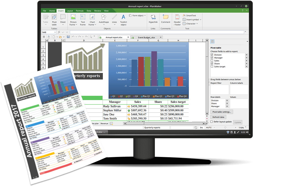 PlanMaker - A New Spreadsheet Program