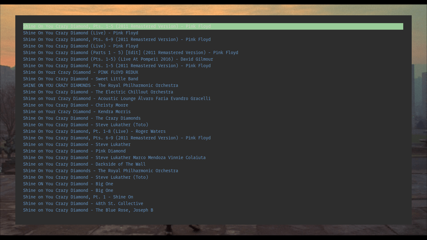 Tidal CLI Client Tracks