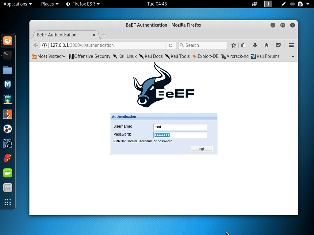 BeEF Browser Exploitation Framework