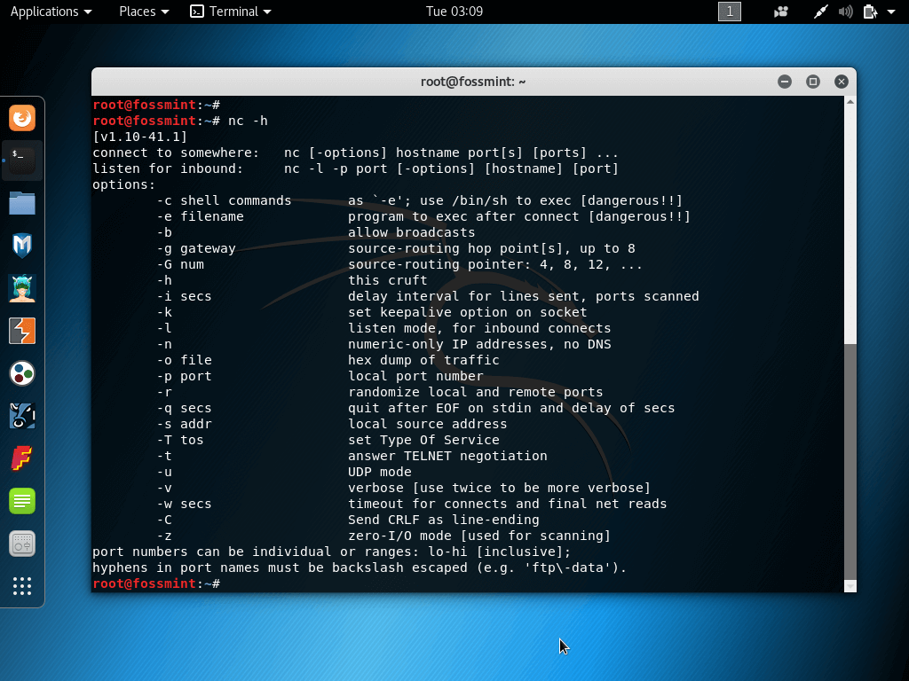 Netcat Network Analysis Tool