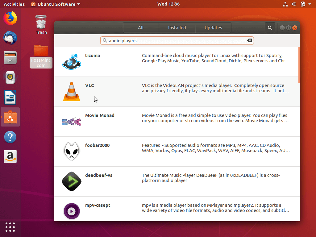 Search Apps in Ubuntu Software
