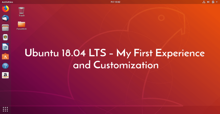 Ubuntu 18.04 Customization