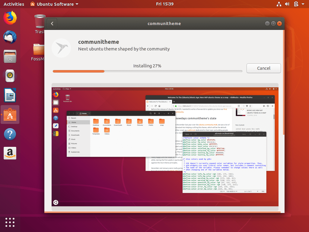 Ubuntu 18.04 Theme