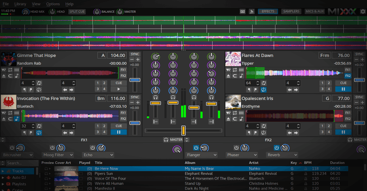 Linux DJ Mixxx Software