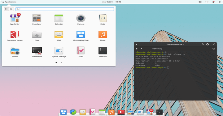 ElementaryOS Desktop Look