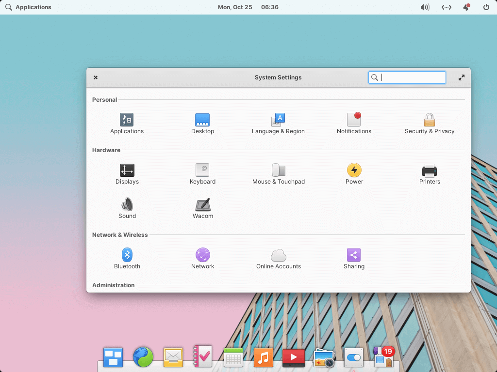 ElementaryOS System Settings