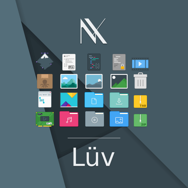 Luv Icon Theme for Linux