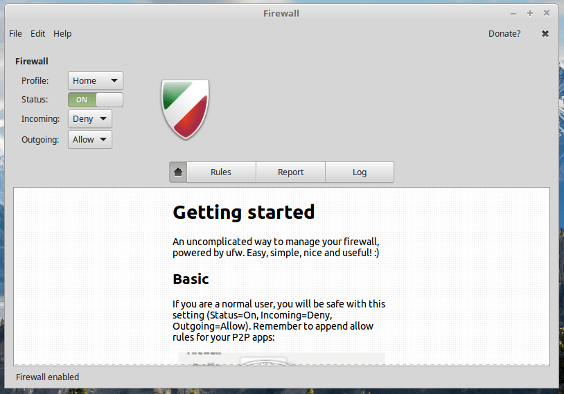 Enable UFW in Linux Mint