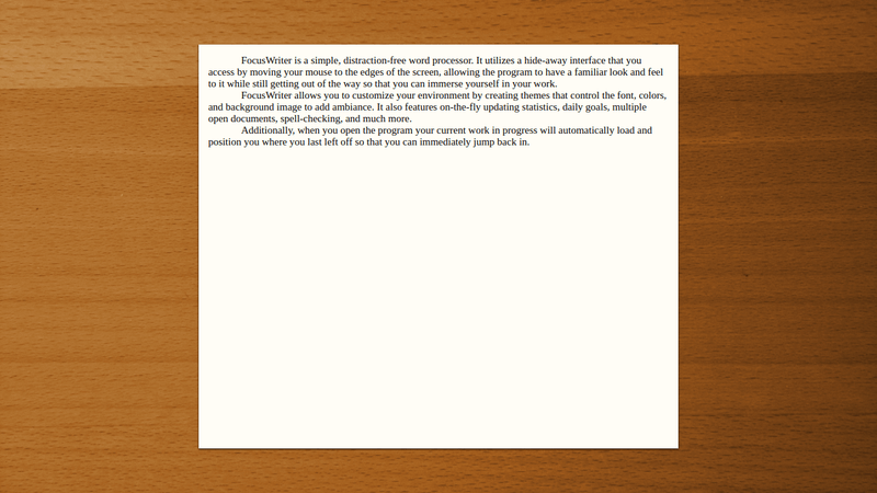 FocusWriter Text Processor for Linux