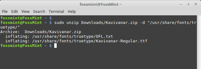 Install Custom Fonts in Ubuntu