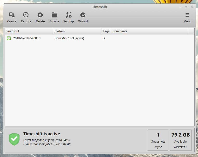 Timeshift - Linux System Restore
