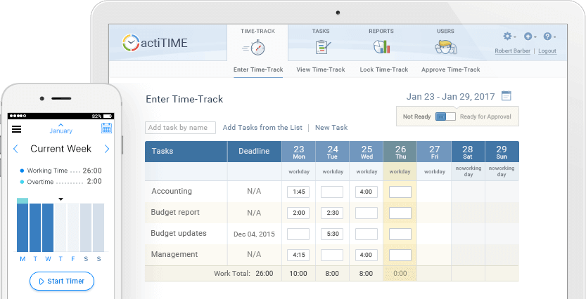 actiTIME Tracking Tool for Linux