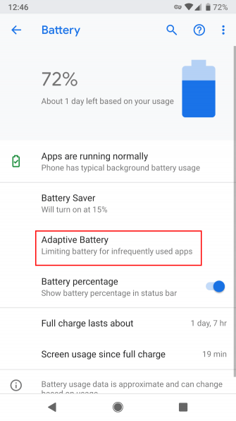Android Adaptive Battery