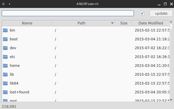 Angrysearch File Search Tool