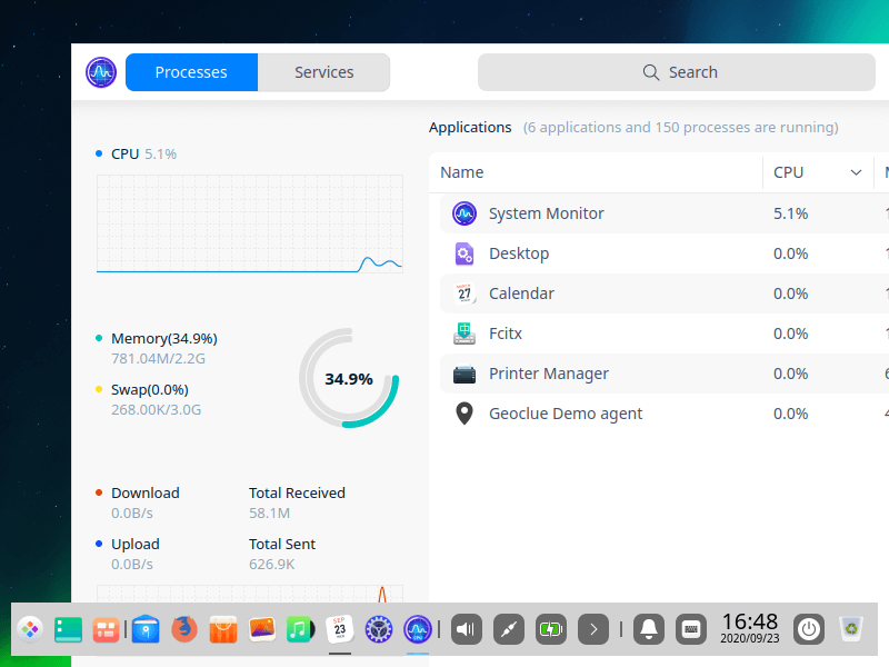 Deepin System Monitor