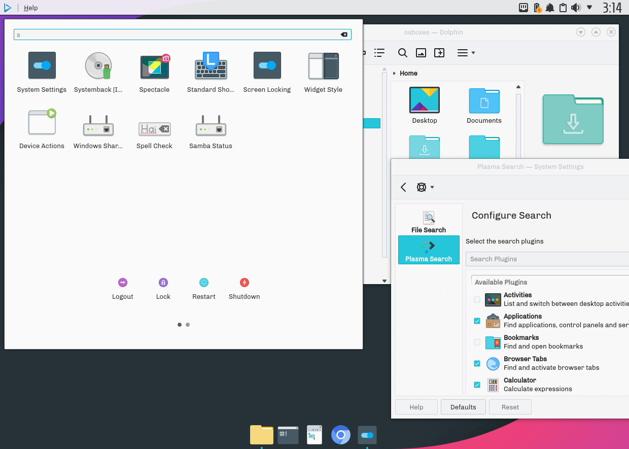 Nitrux Desktop Search