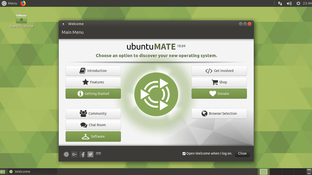 Ubuntu Mate Desktop