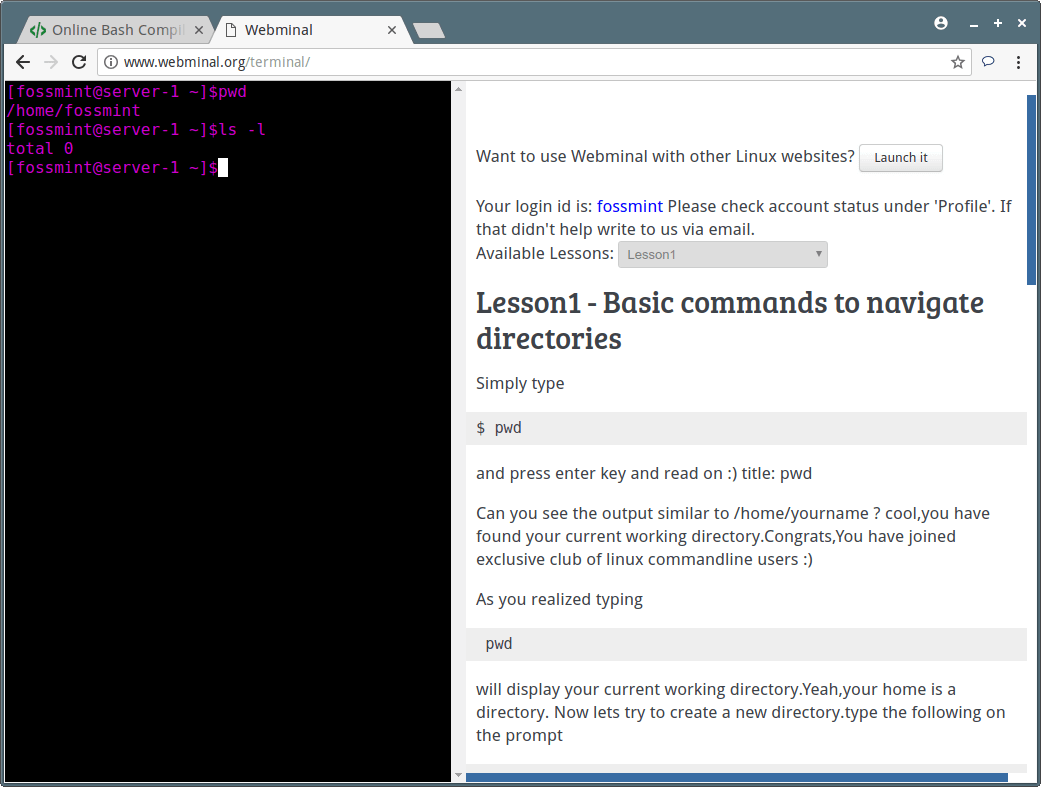 Webminal Online Linux Terminal