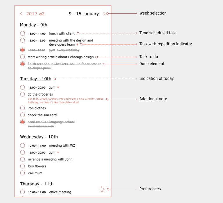 Copyu Weekly Task Planner