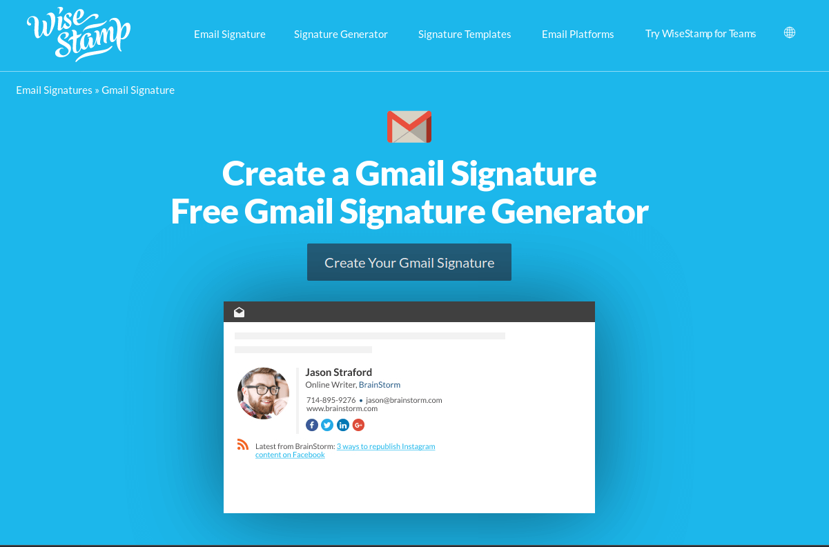 Gmail Signature