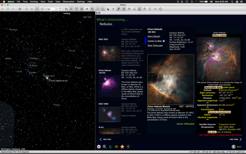 KStars - Astronomy Software