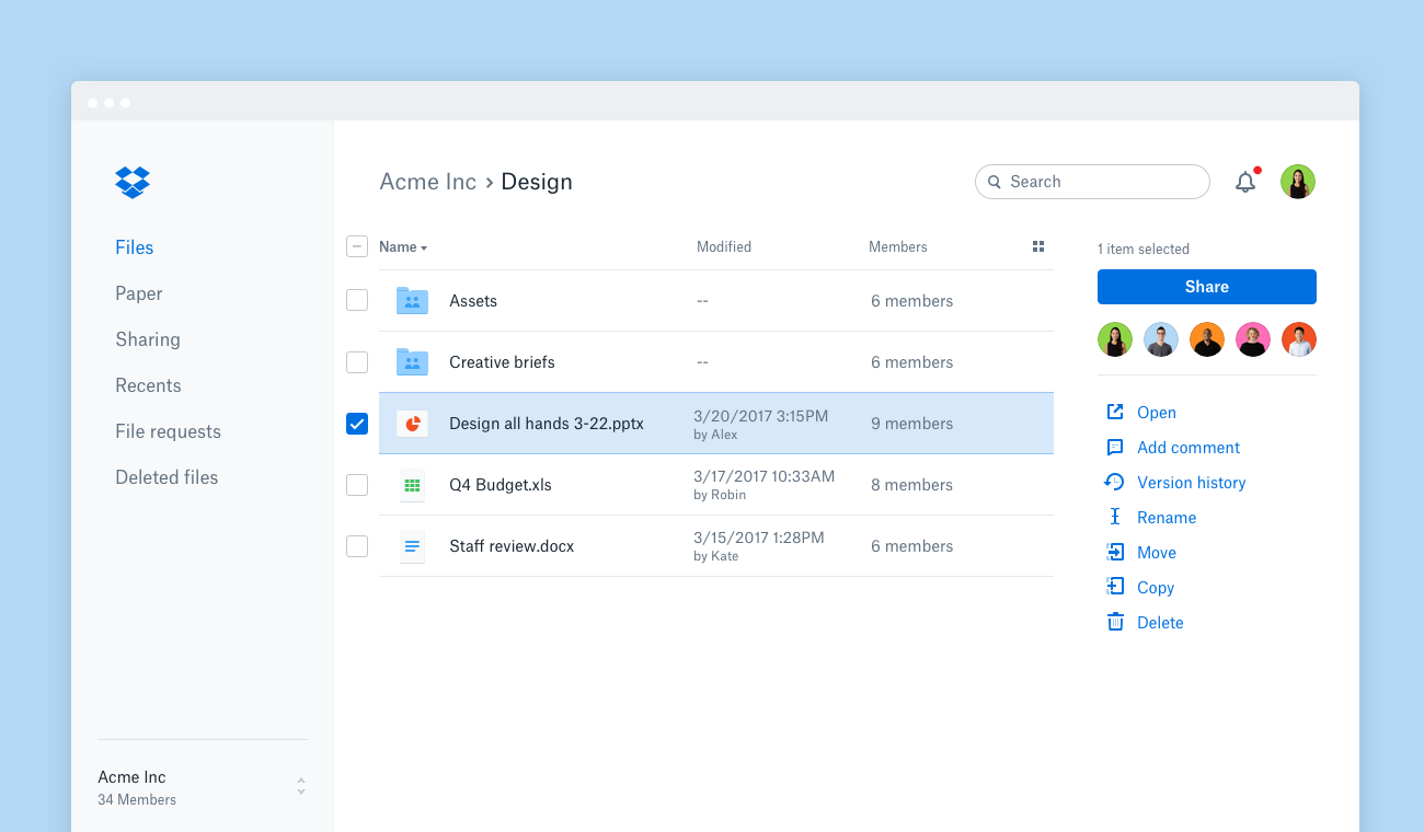 Dropbox Paper - Collaborative Workspace