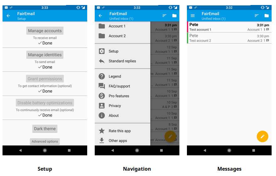 FairEmail Client