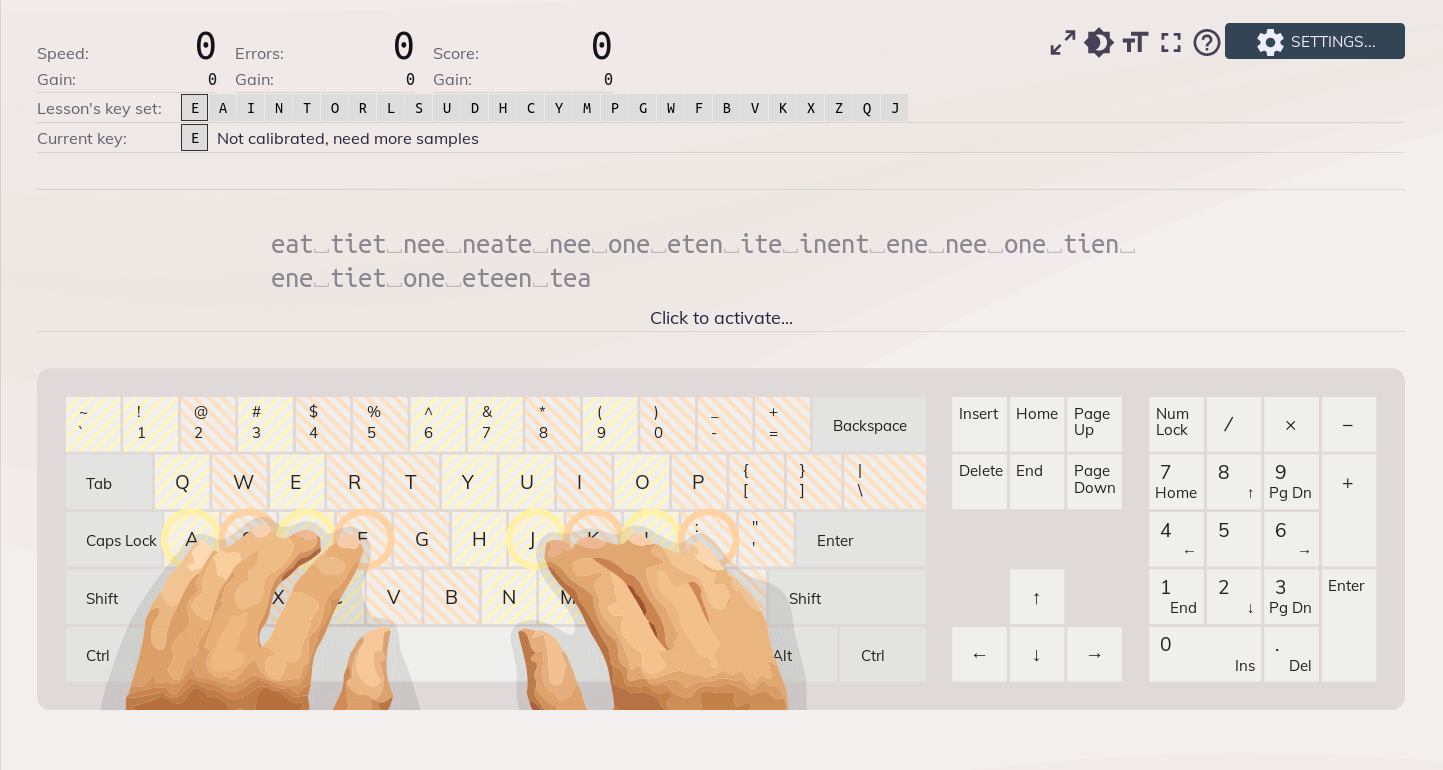 Keybr Typing Practice