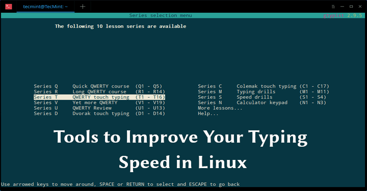 Linux Typing Software