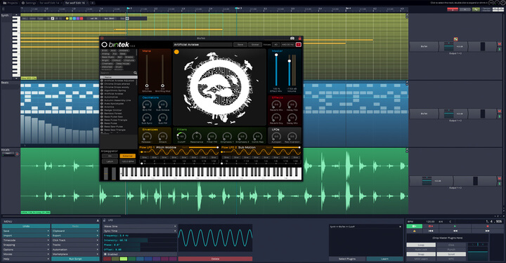 Tracktion Audio Workstation Software