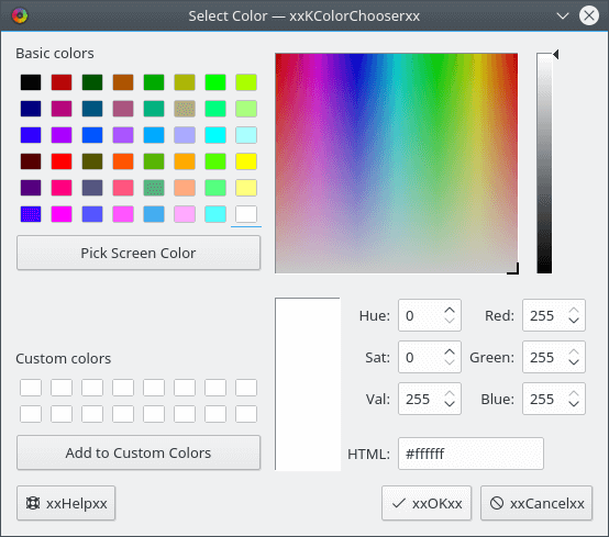 KColorChooser - Color Chooser