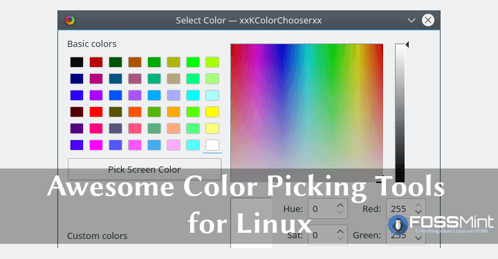 Linux Color Picking Tools