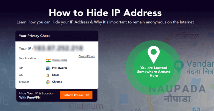 Hide IP Address Using VPN