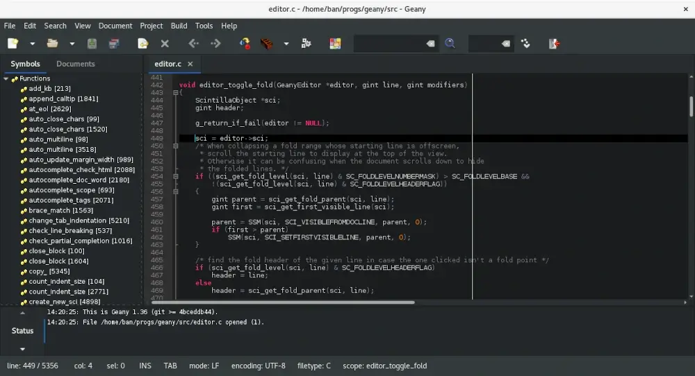 Geany - Text Editor