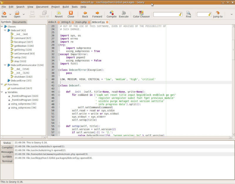 Geany - Text Editor