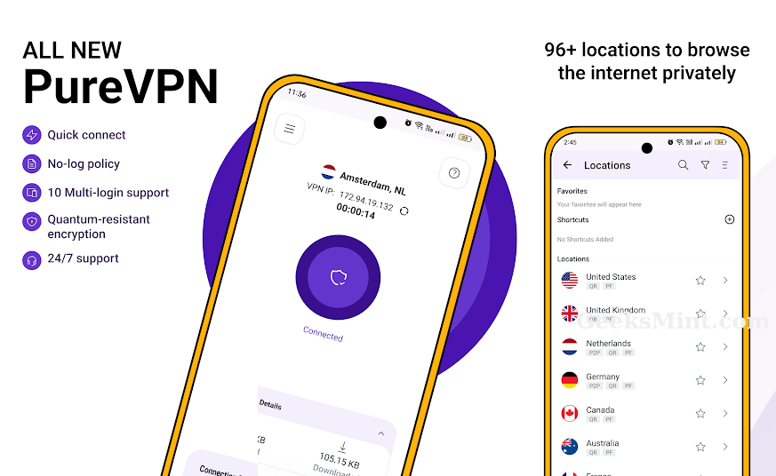 PureVPN: Fast, Secure and Easy