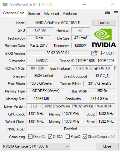 GPU-Z - Shows Info on video card and graphics processor