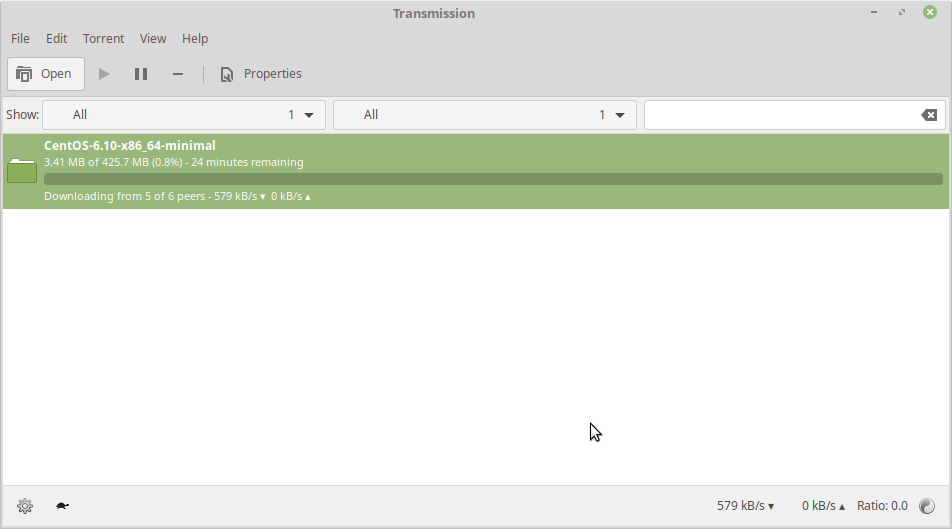 Transmission Bittorrent Client for Linux