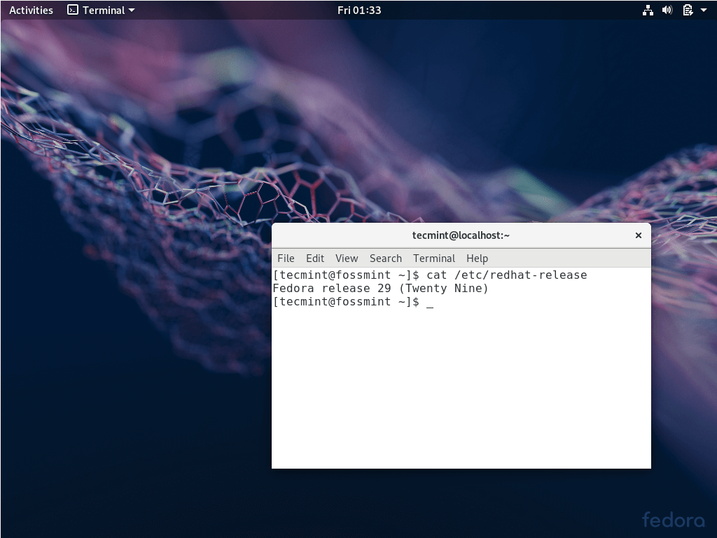Fedora Linux Desktop