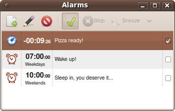 Alarm Clock for Linux