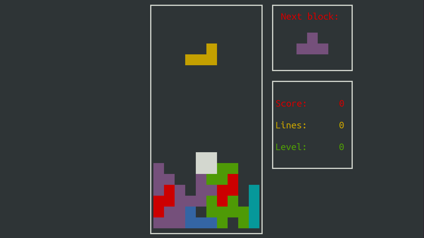 Bastet Tetris Clone Game