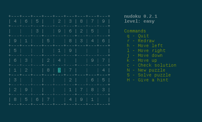 Nudoku CLI Game